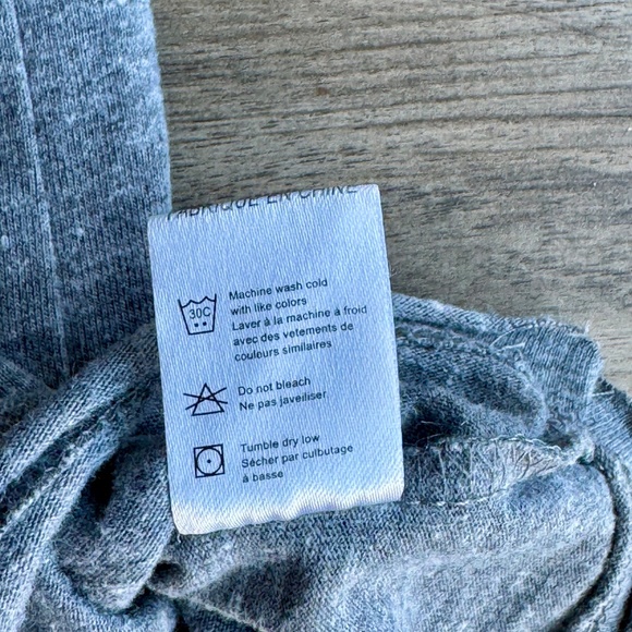 Chaser Graphic Tee “Good Vibes” Gray Blue Rainbow Print Size S - Picture 8 of 11